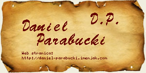 Daniel Parabucki vizit kartica